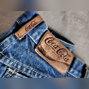 Vintage 80's Coca Cola Womens High Wasted Denim Jeans